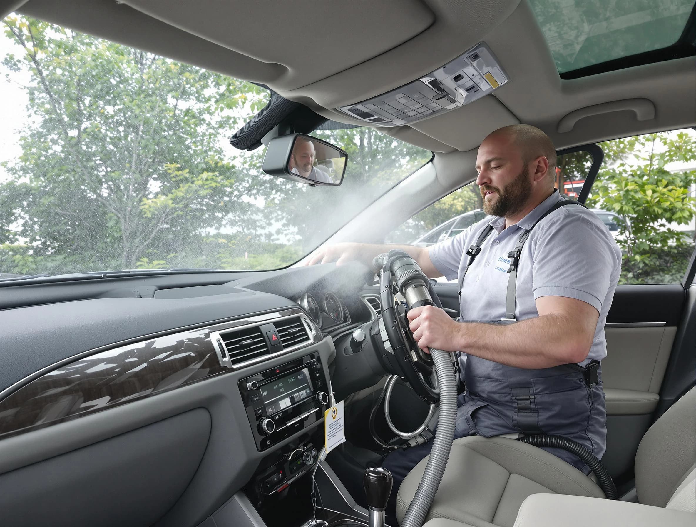 Shackle Island Air Duct Cleaning specialist performing professional car duct cleaning in Shackle Island