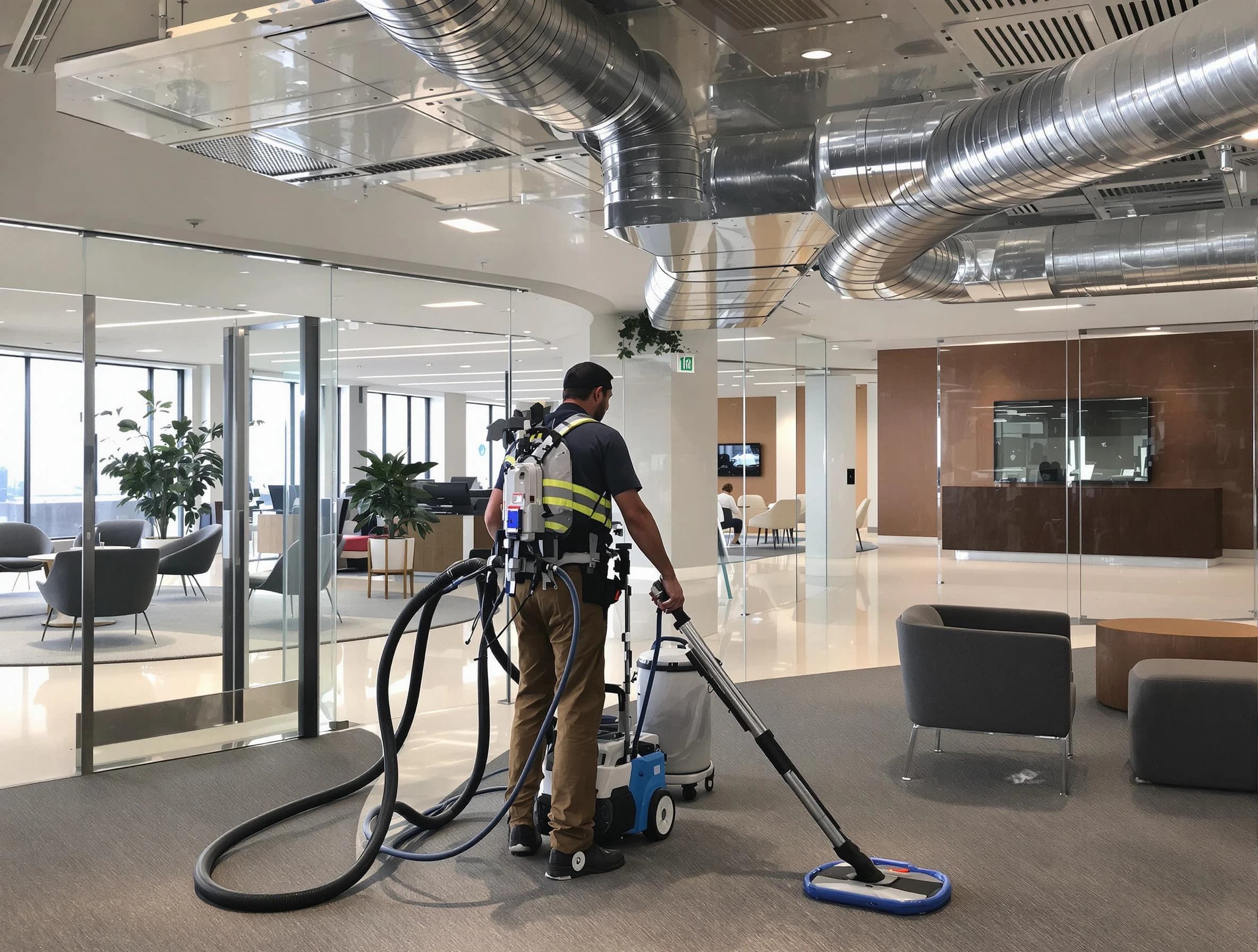 Commercial duct cleaning service by Shackle Island Air Duct Cleaning in Shackle Island