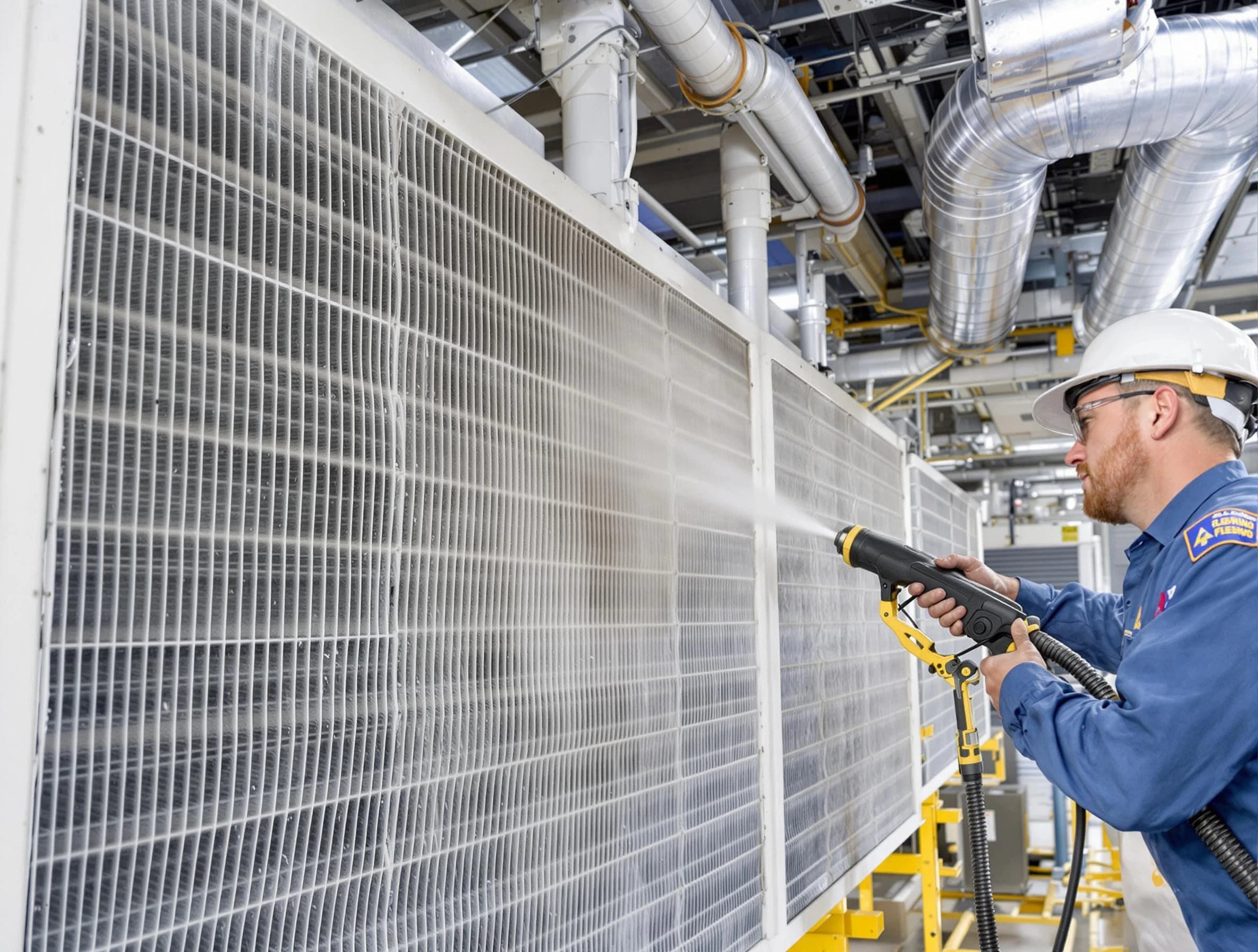 Professional commercial coil cleaning by Shackle Island Air Duct Cleaning in Shackle Island